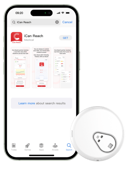 Aplicație iCan Reach - ecran principal